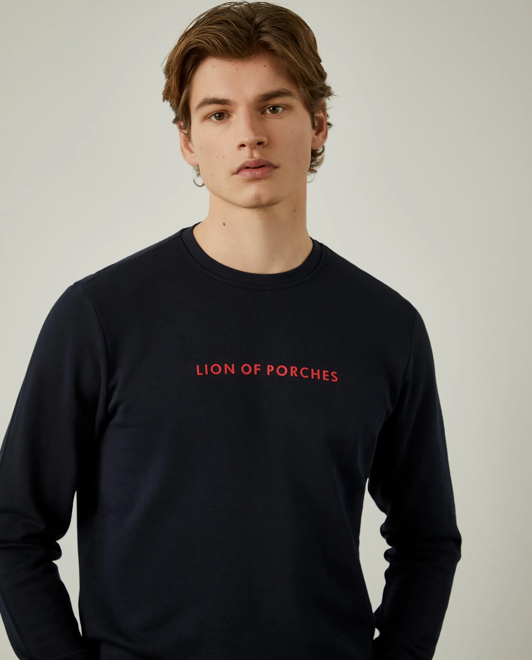 Sweatshirt de algodão com logotipo