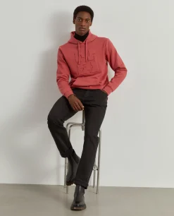 Sweatshirt com capuz mistura de algodão