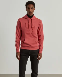 Sweatshirt com capuz mistura de algodão