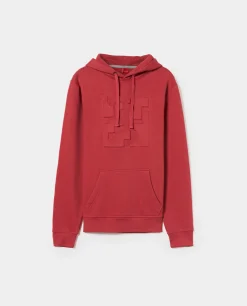 Sweatshirt com capuz mistura de algodão