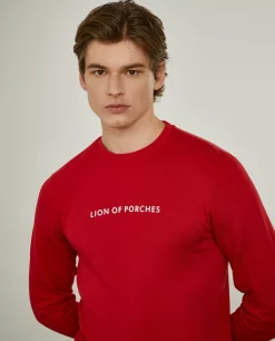 Sweatshirt de algodão com branding