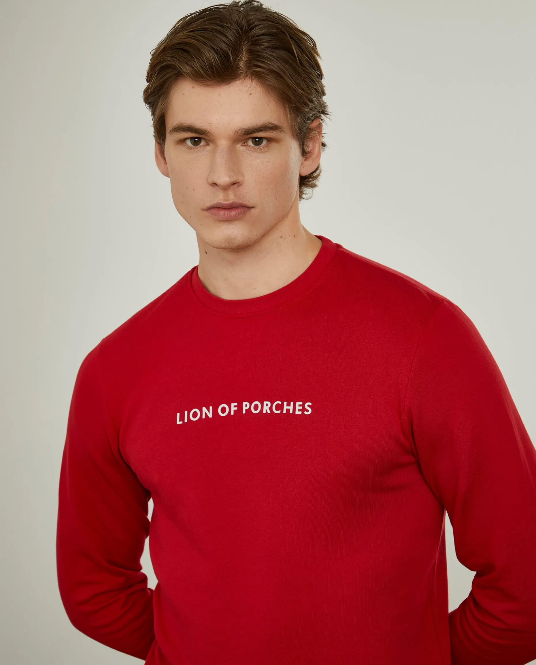 Sweatshirt de algodão com branding