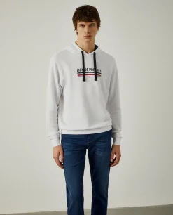 Sweatshirt de algodão com capuz