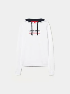 Sweatshirt de algodão com capuz