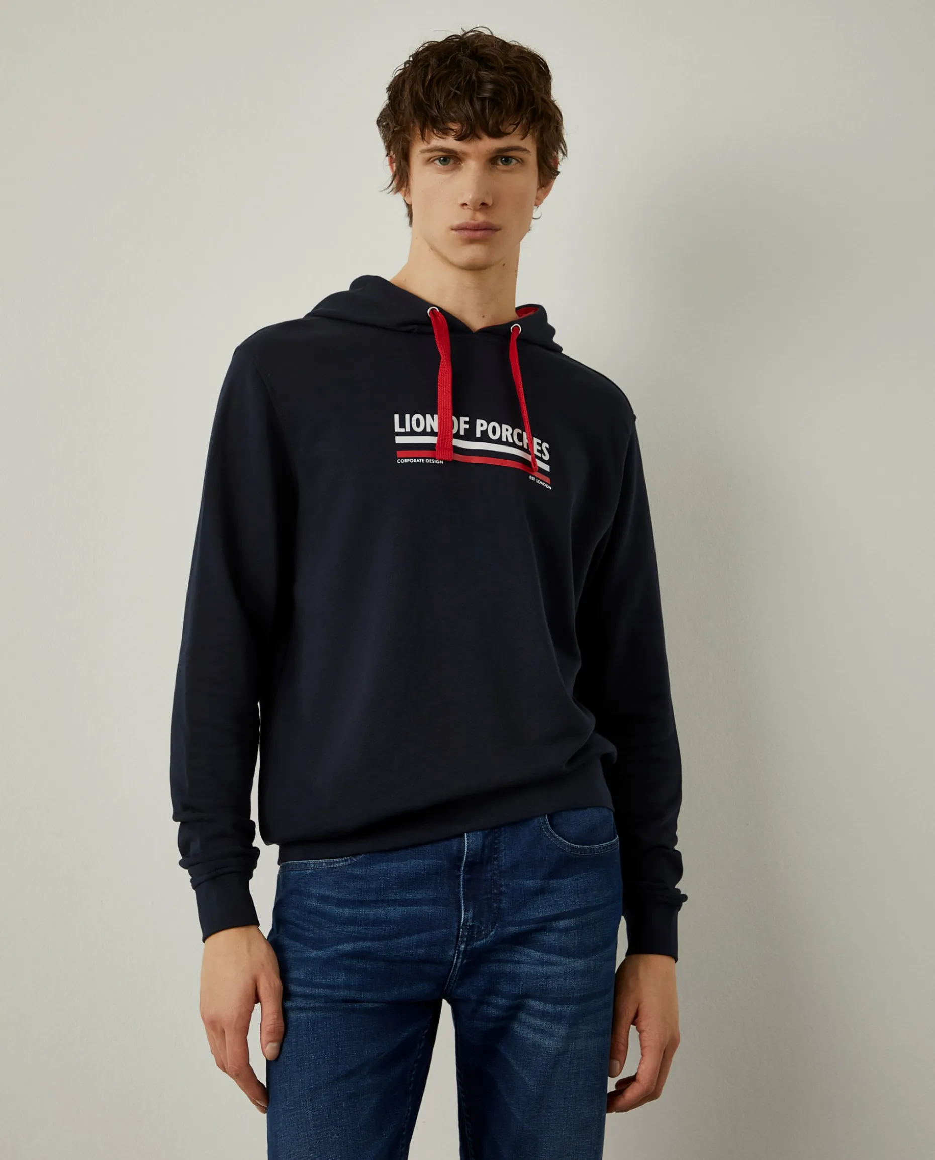 Sweatshirt de algodão com capuz