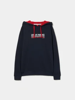 Sweatshirt de algodão com capuz