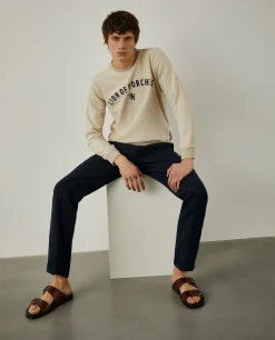 Sweatshirt de algodão com logotipo