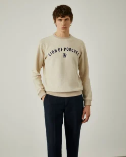 Sweatshirt de algodão com logotipo