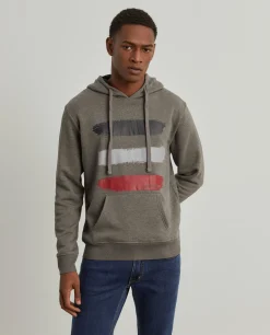 Sweatshirt hoodie com estampado