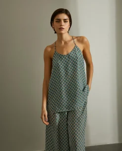 Top de alças fluido