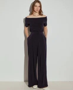 Top de malha sem ombros