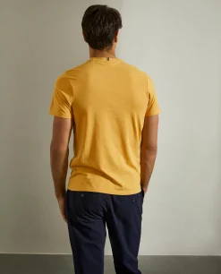 T-shirt básica de algodão