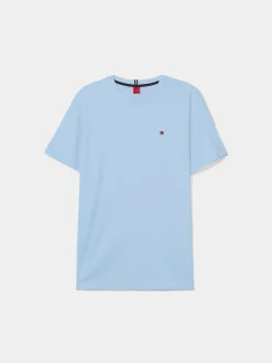 T-shirt básica de algodão