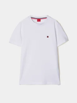 T-shirt básica de algodão