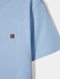 T-shirt básica de algodão