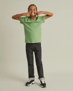 T-shirt básica de algodão