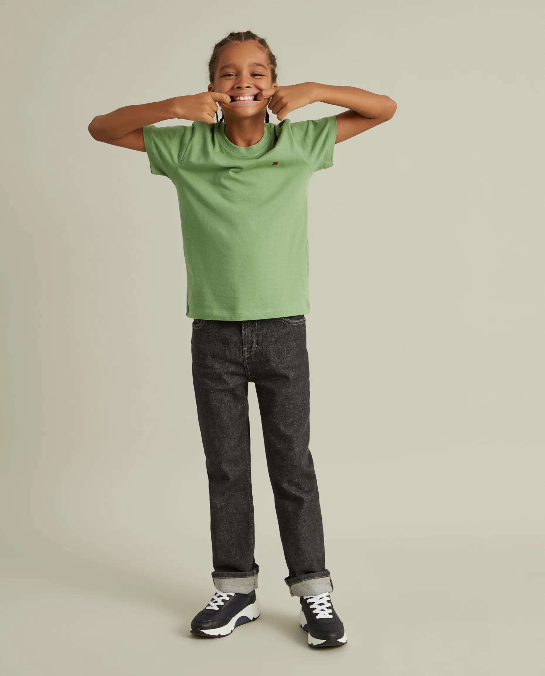 T-shirt básica de algodão