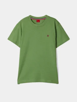 T-shirt básica de algodão