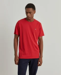 T-shirt básica de algodão