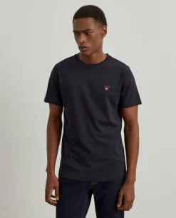 T-shirt básica de algodão