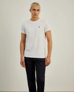 T-shirt básica de algodão