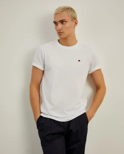 T-shirt básica de algodão