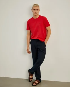 T-shirt básica de algodão