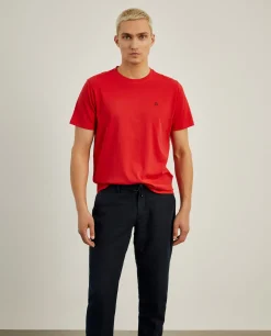 T-shirt básica de algodão