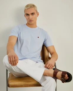 T-shirt básica de algodão