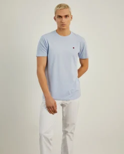 T-shirt básica de algodão