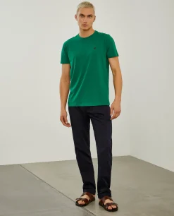 T-shirt básica de algodão