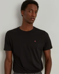 T-shirt básica de algodão