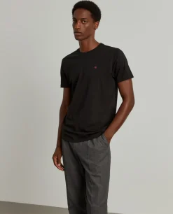 T-shirt básica de algodão