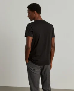 T-shirt básica de algodão