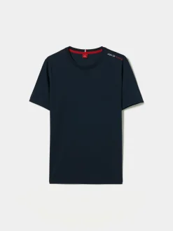 T-shirt básica de algodão