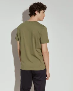 T-shirt básica de algodão