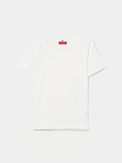 T-shirt básica de algodão