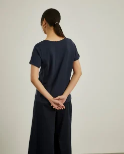 T-shirt básica de algodão