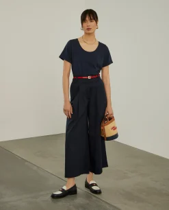 T-shirt básica de algodão