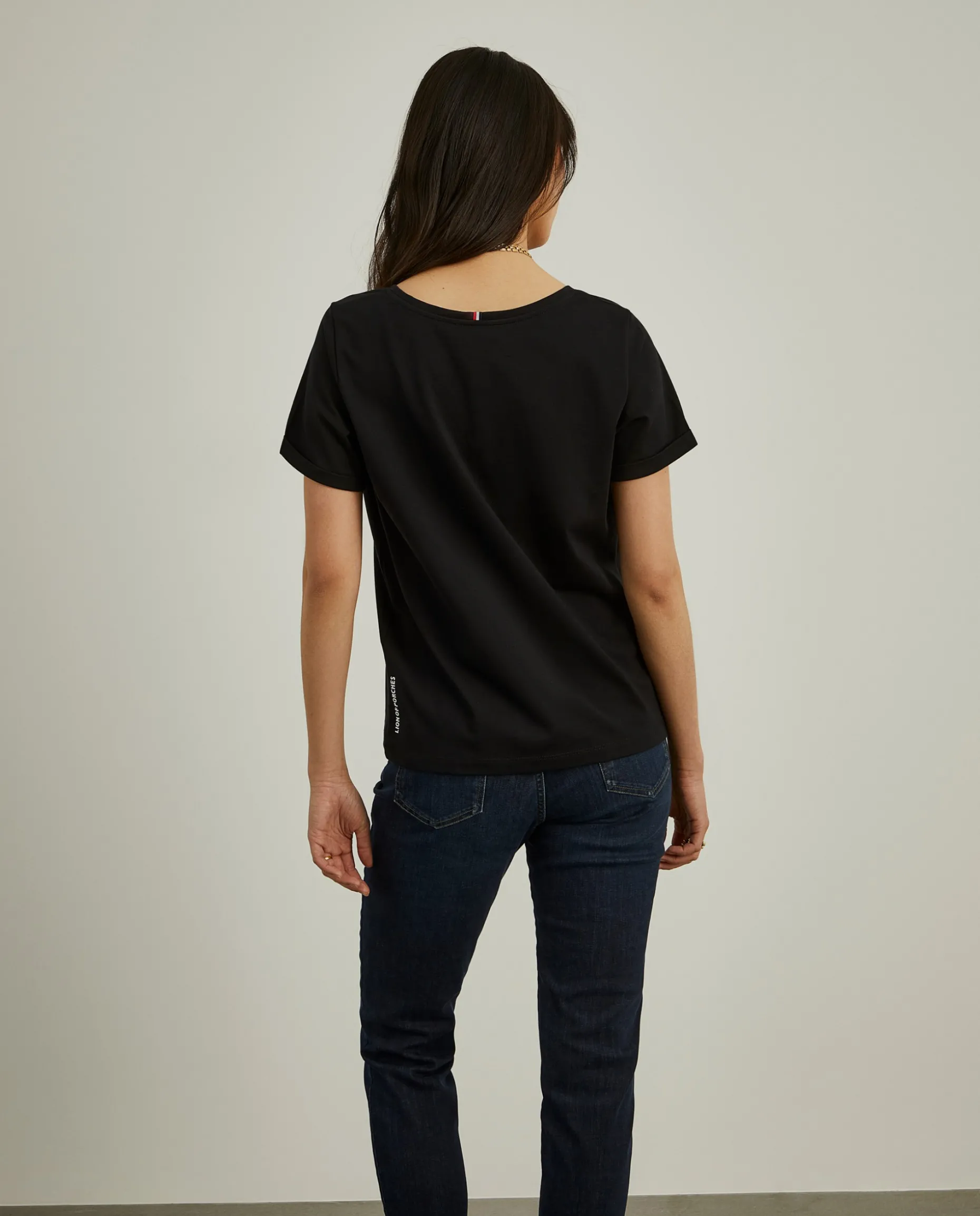 T-shirt básica de algodão