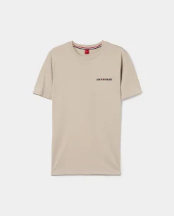 T-shirt básica de algodão