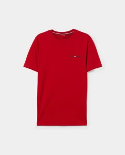 T-shirt básica de algodão