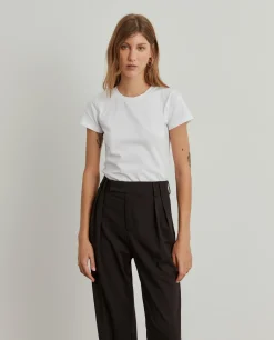 T-shirt básica de algodão