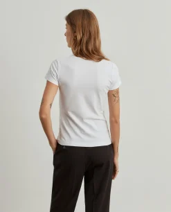 T-shirt básica de algodão