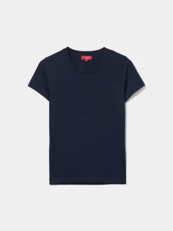 T-shirt básica de algodão