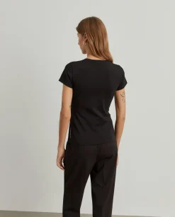 T-shirt básica de algodão