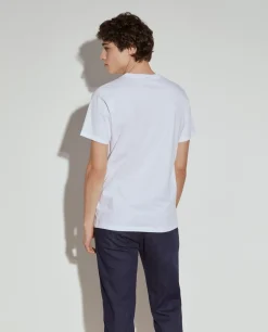 T-shirt básica de algodão