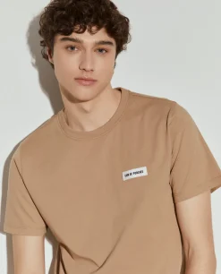 T-shirt básica de algodão