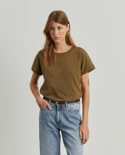 T-shirt básica em algodão