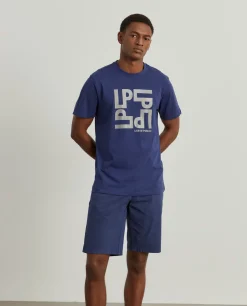 T-shirt com estampado em algodão